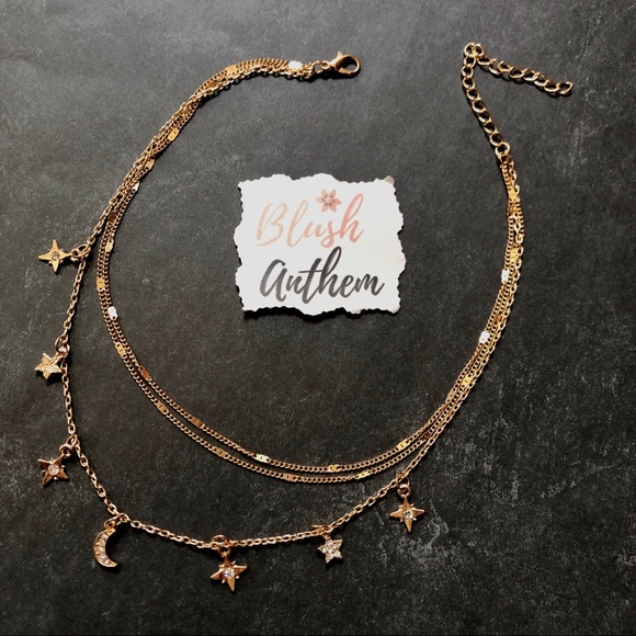 3 for $25✨3 layer starburst moon star choker - Picture 3 of 6